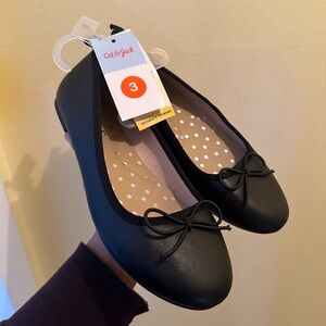 Cat & Jack Black Ballet Flats for kids 3